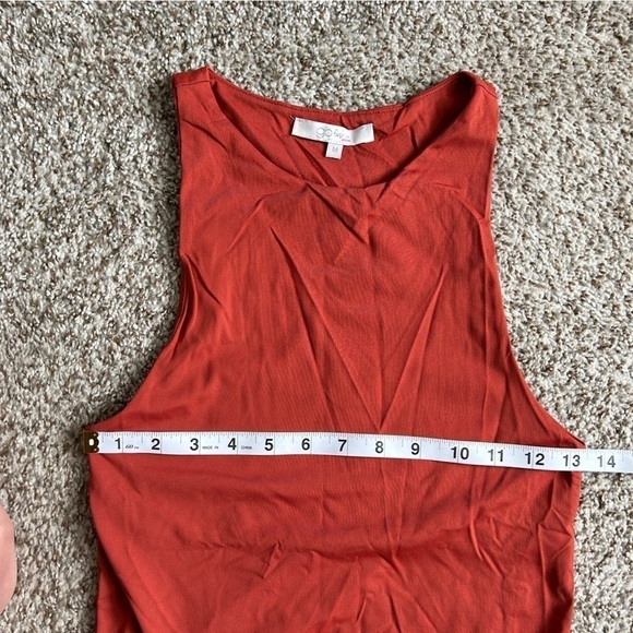 🦋 Glo Fashion London Burnt Orange High Neck Bodysuit Francesca’s Medium - Picture 5 of 8